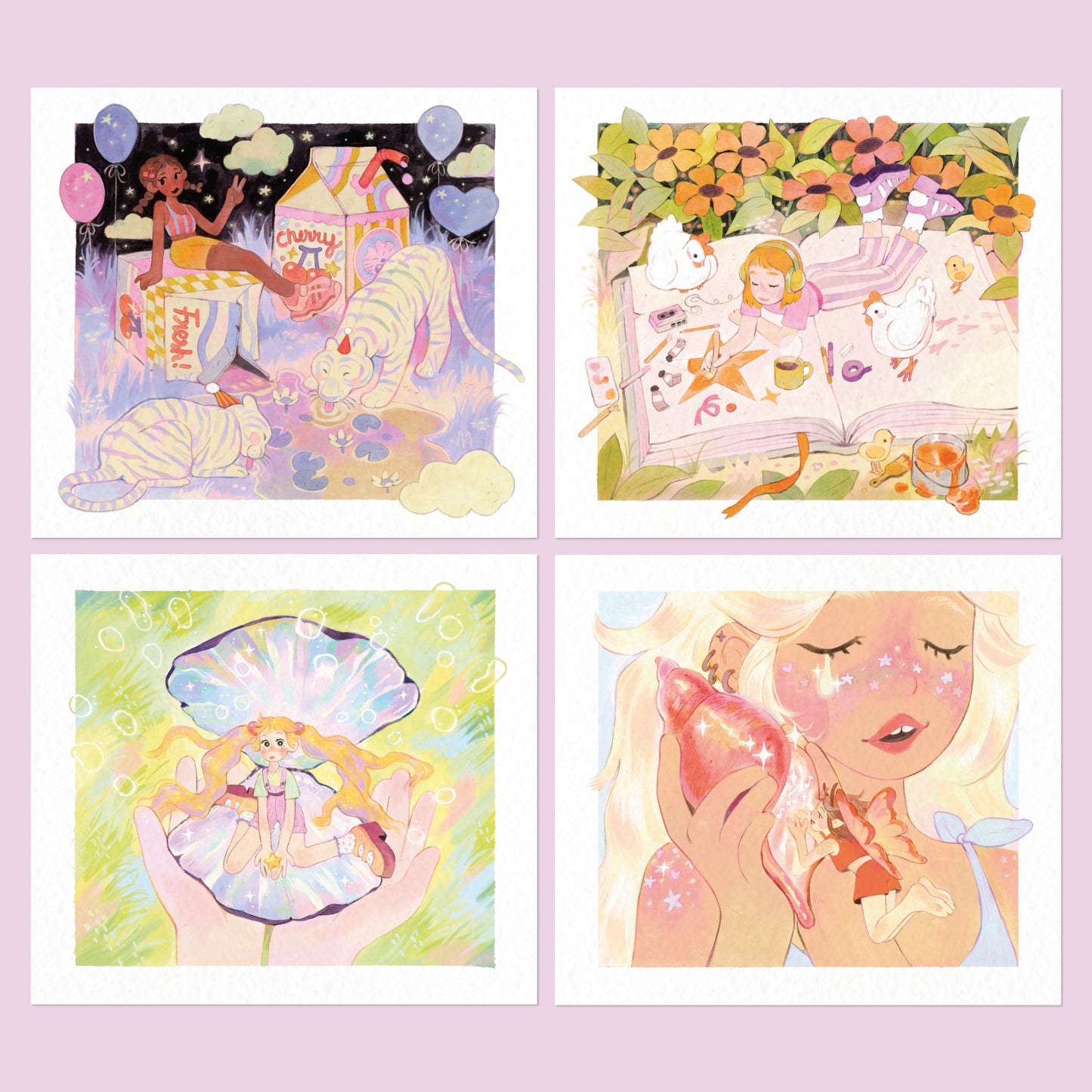 CALENDAR 2024 - 12 illustrations print bundle