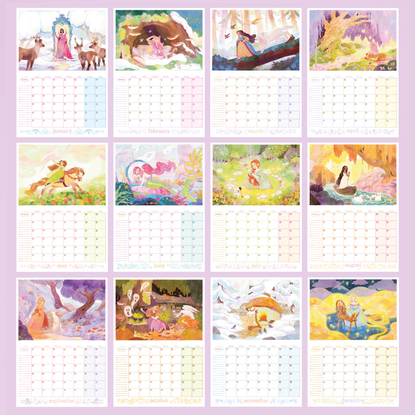 2026 CALENDAR - A3 13 illustrations