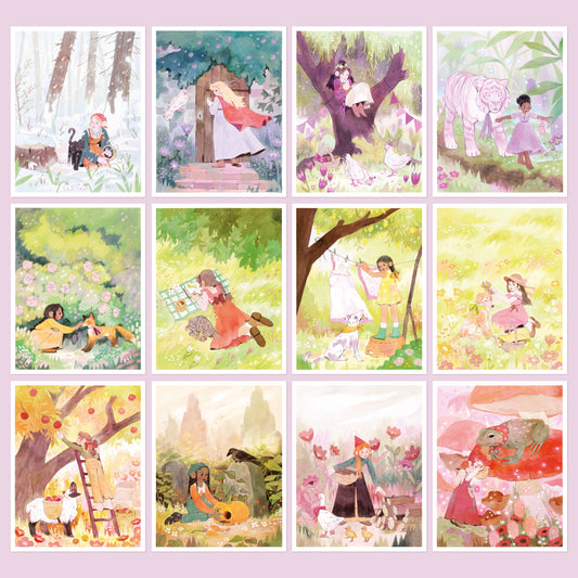 CALENDAR 2022 - 12 illustrations print bundle