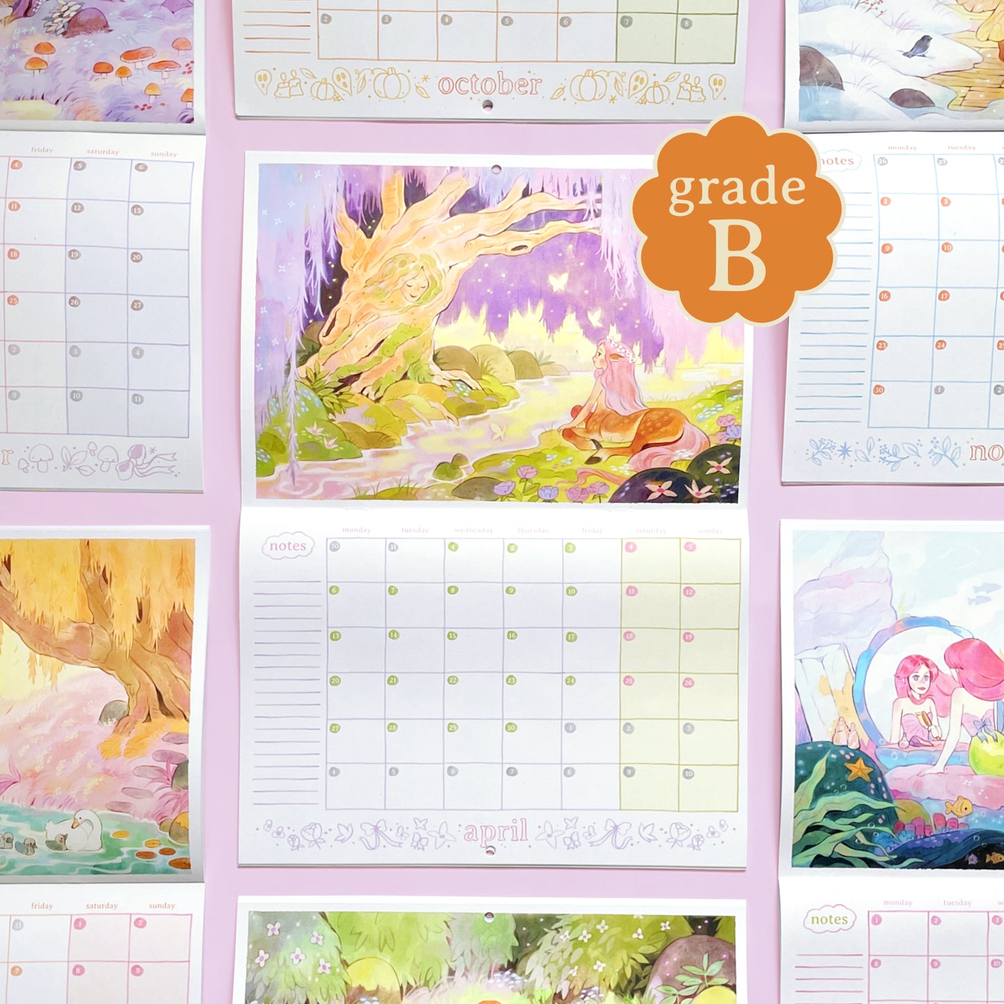 2026 CALENDAR - A3 13 illustrations - GRADE B